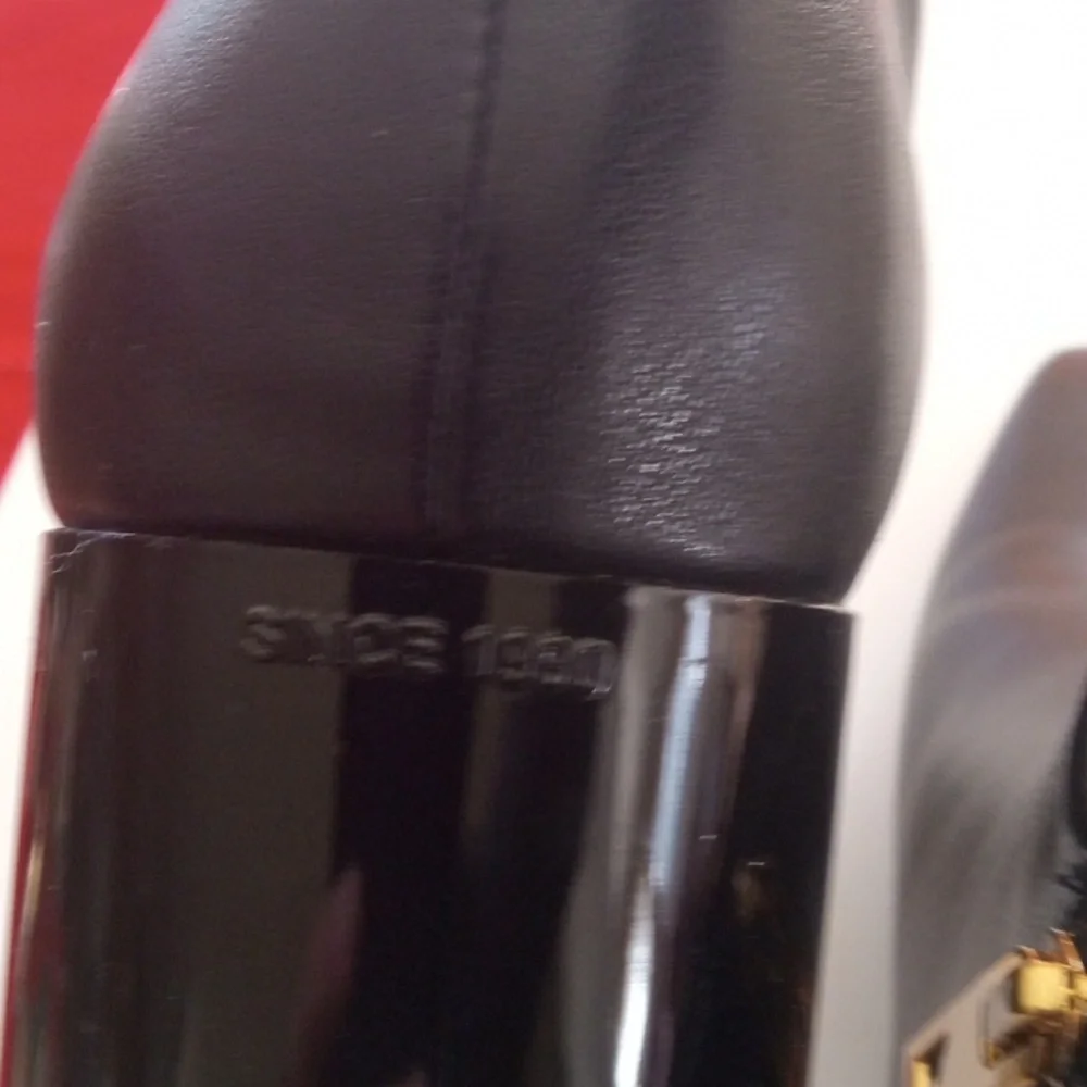 Women's Franco Sarto Black Ankle Boots - Picture 8 of 8